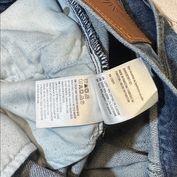 Rising Sun & Co mens 34x30 slim fit mid wash denim blue jeans EUC - Picture 5 of 7